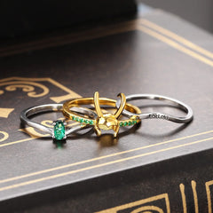 Loki Ring Thor Loki Horns Helmet Matching Paired Rings Set For Women
