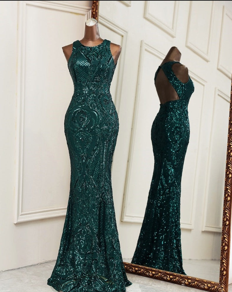 Evening wear Dresses: Formal dress women elegant backless evening gowns