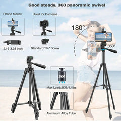 Flexible Tripod Extendable Travel Lightweight Stand Remote Control For Mobile