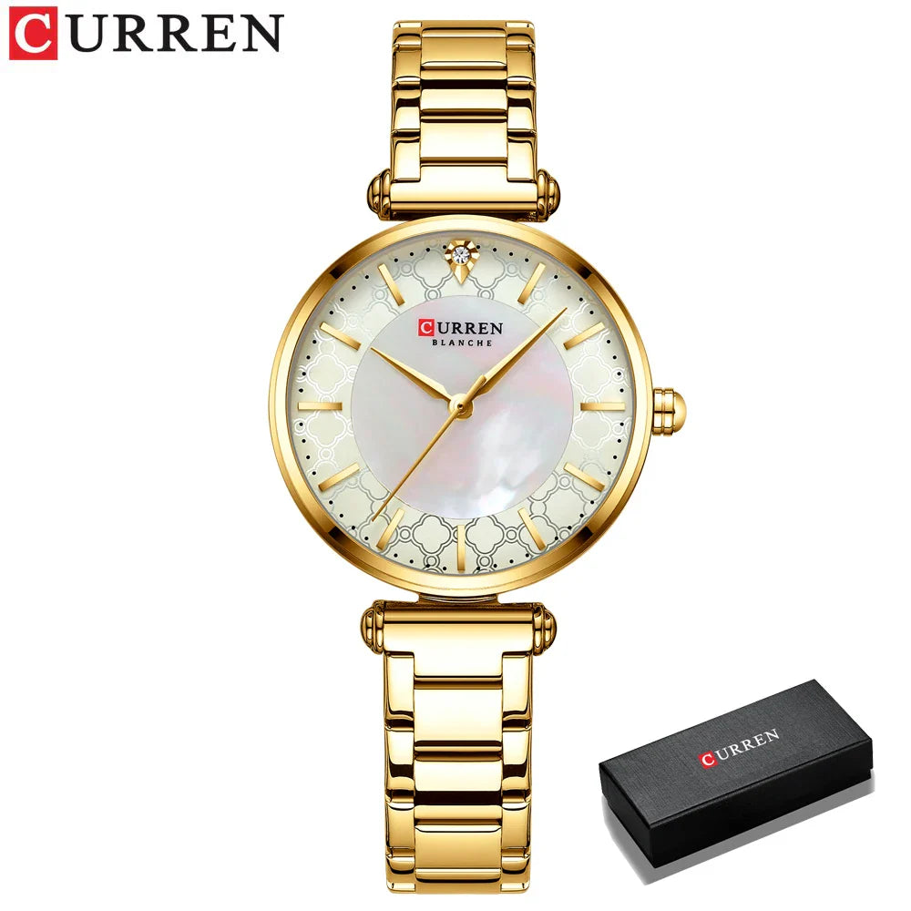 New Fashion Watch Women CURREN Top Brand Ladies Creative Steel Women Bracelet Watches Female Waterproof Clocks Relogio Feminino