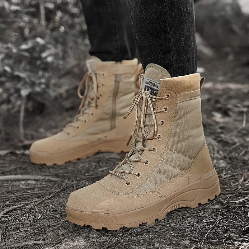 Black Tactical Military Boots Men Boots Special Force Desert Combat Army Boots