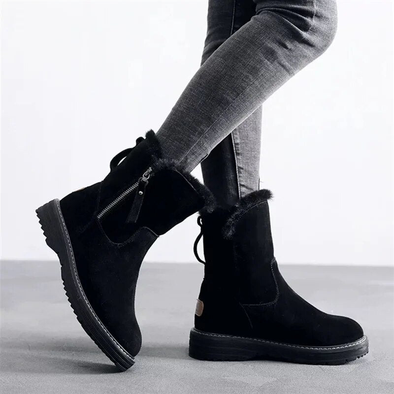 Women Brand Winter Snow Boots Female Ladies Fashion Designer Shoes Women