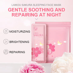 Sakura Seaweed Centella Snail Collagen Sleeping Mask Individual Packaging Nourishing Skin Repair Skin Barrier Face Mask