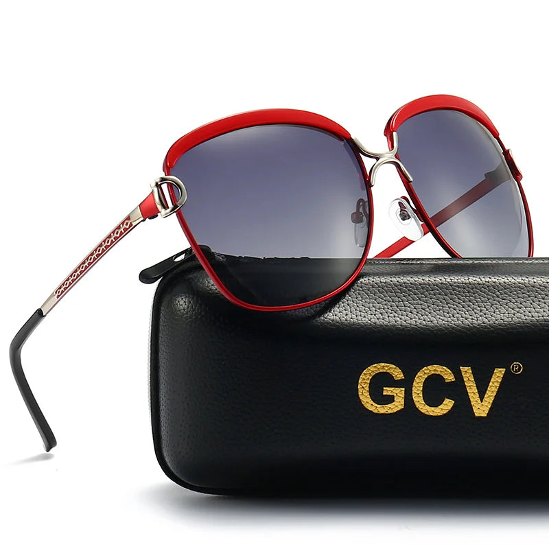 Sunglasses Women Gradient Lens Round Sun Glasses Square Luxury