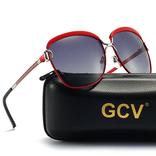 Sunglasses Women Gradient Lens Round Sun Glasses Square Luxury