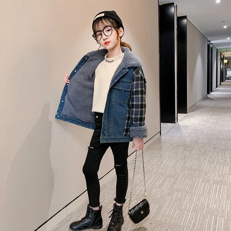 Kids Denim Jackets Baby Girl Spring Autumn Fashion Coats Jackets Jeans Children