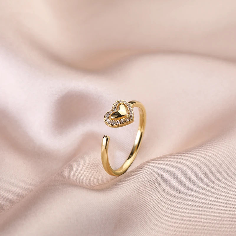 Stainless Steel Wedding Rings For Women Adjustable Engagement Women's Ring