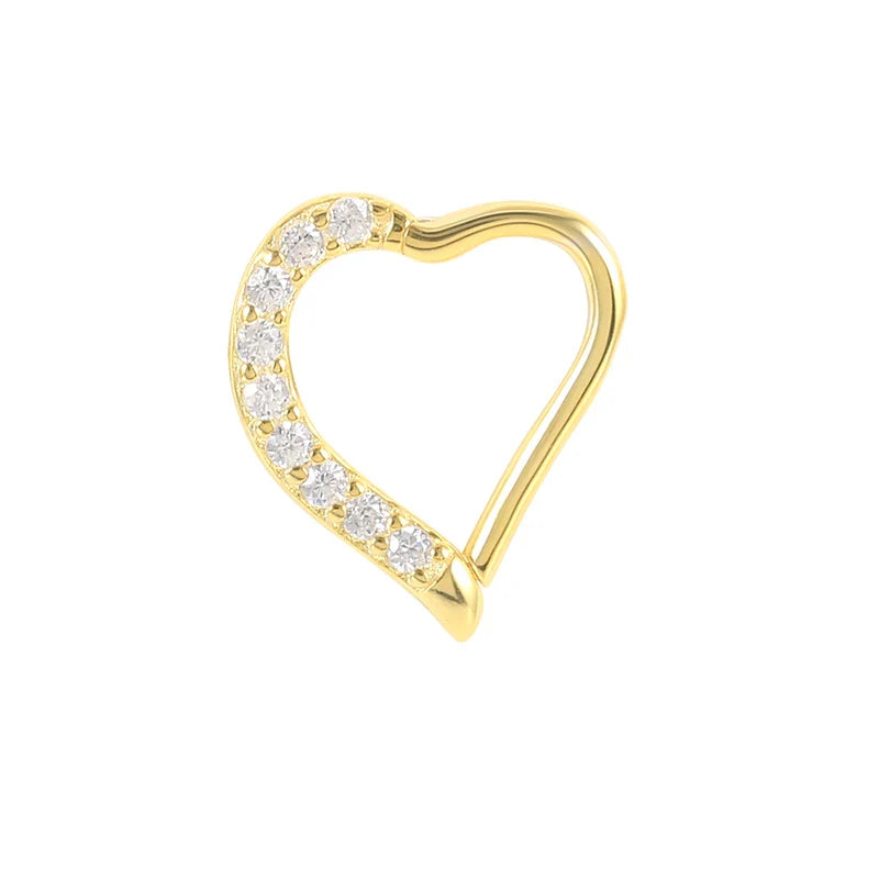 ROXI Multible Crystal Hoop Earrings for Women 2021 925 Sterling Silver Ear Nose Jewelry Earrings Heart Round joyas de plata 925