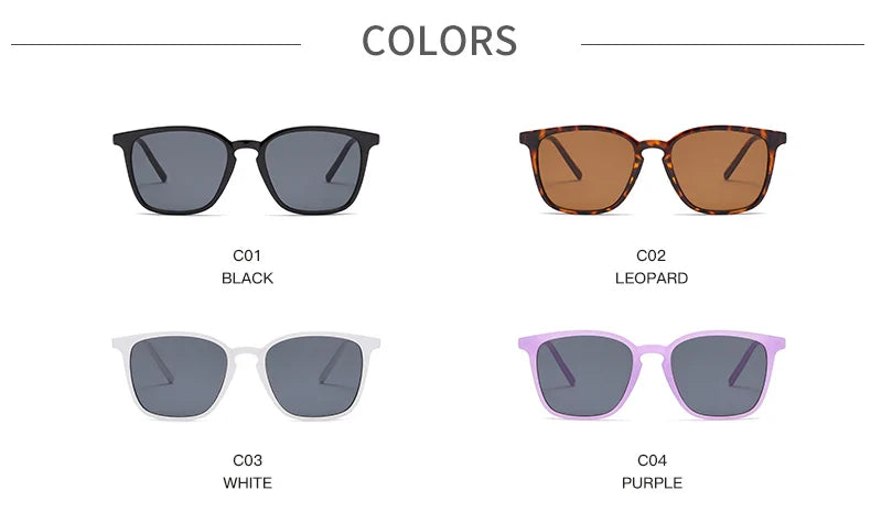 6pcs/4pcs/3pcs Square Small Sunglasses Women Rectangle Frame Purple Colorful Sun Glasses Female Y2K Retro Gradient Shades UV400