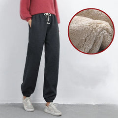 Women Winter Warm Leggings Thick Trousers Warm Fleece Plus Size Long Thicken Pants