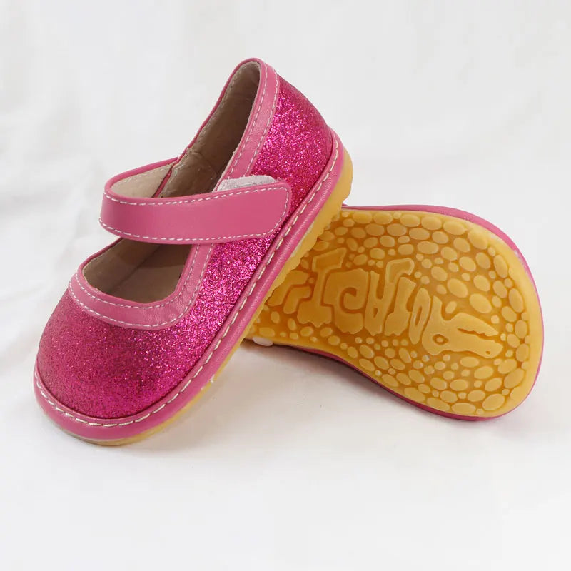 Kids Shoes Leather Shoes Soft Hand Feeling Children Infant Kids Baby Girls Party Style