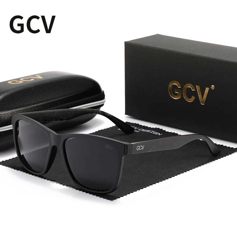 Square Frame Polarized Men Women Female Sunglasses Hawksbill Sports Tourism