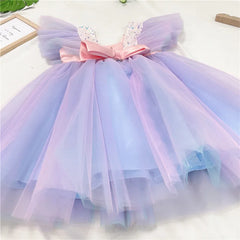 Princess Toddler Kids Tutu Fluffy Dress  Baby Girl Clothes Birthday Pageant Party Dresses