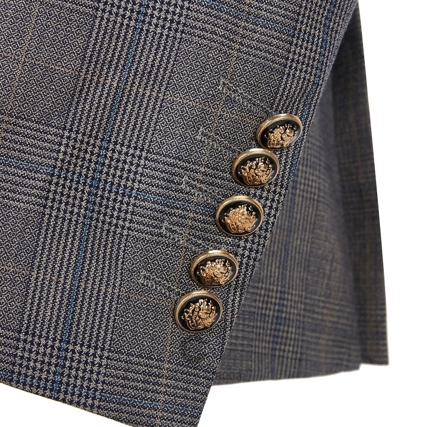 Tuxedo for Mens: Men Suit Tailor-Made Plaid Double Breasted 2 Pieces Blazer Pant