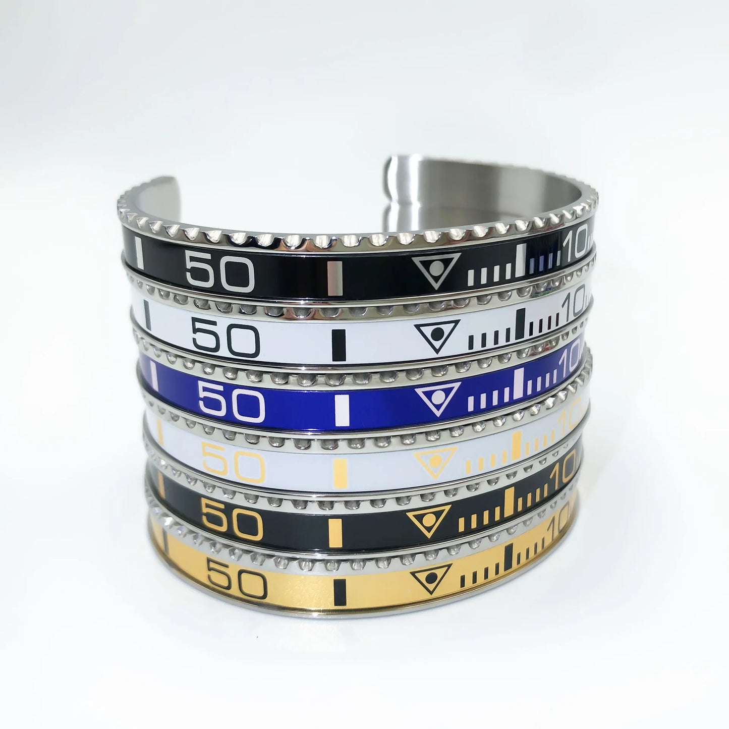 New stainless steel personality fashion men's and women's bracelets digital display water ghost women and men bracelet jewelry