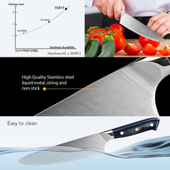 Kitchen Knife 8 inch Professional Chef Knife High Carbon 4116 German Stainless Steel