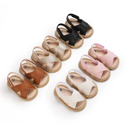 Prewalker New Summer Baby Cross Hollow Soft Soles Sandal 0-18 Month