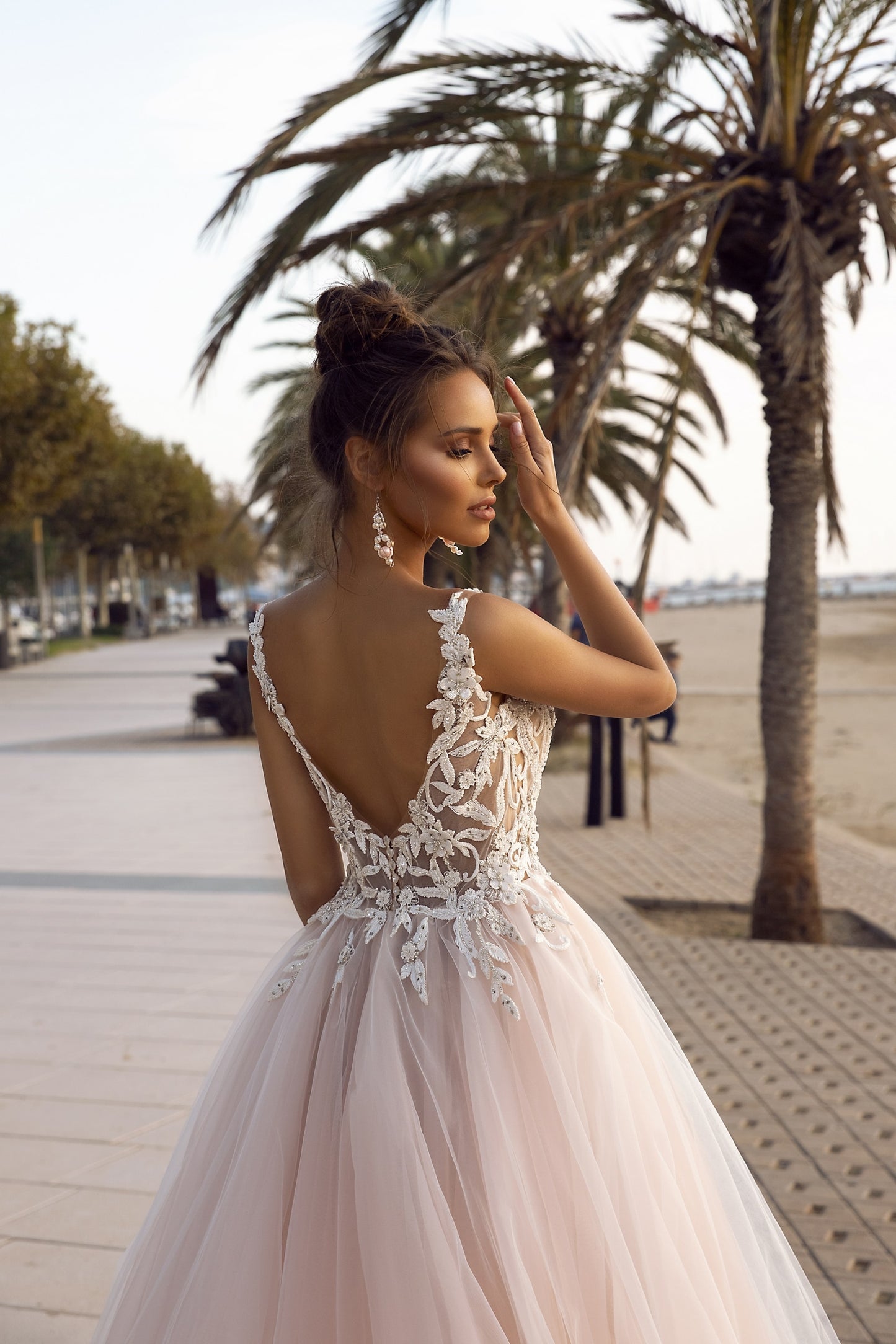White Bridesmaid Dresses: Wedding Dress Blush Pink Tulle A Line Princess