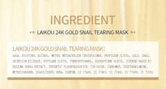 24K Gold Snail Collagen Peel Off Mask Reduce Blackheads Deep Cleaning Oil-Control Shrink Pores Hydrating Smooth Face Skin Care