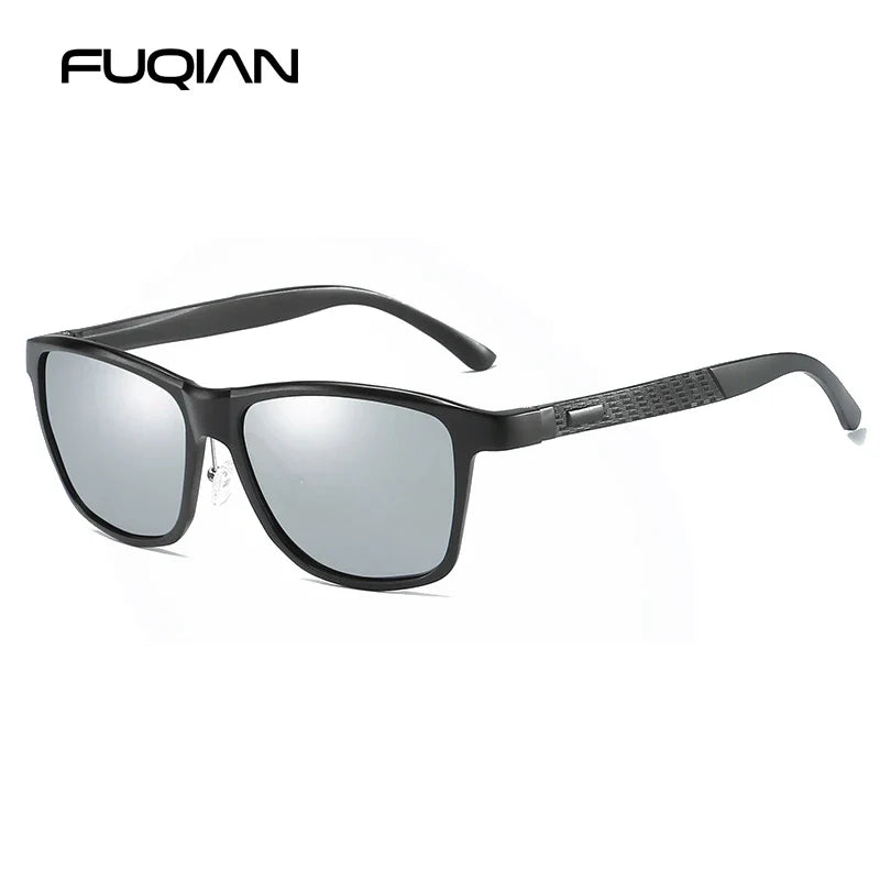 Luxury Aluminum Magnesium Men Polarized Sunglasses High Quality Square Men's Sun Glasses Cool Mirror Blue Driving Glasses