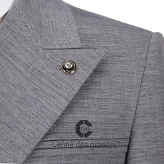 Cenne Des Graoom Men's Suits One Button Double Breasted Tailor-Made Blazers Pants