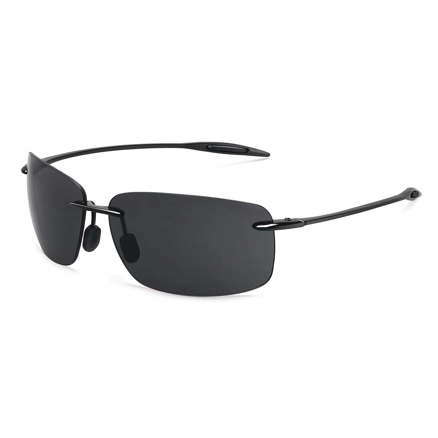 Sunglasses for Men: Orange Male Driving Rectangle Ultralight Frame Sunglasses