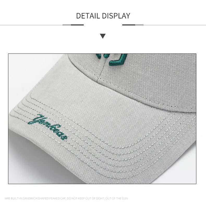Baseball Cap New Spring Summer Solid Sunhat Embroidered Men Women