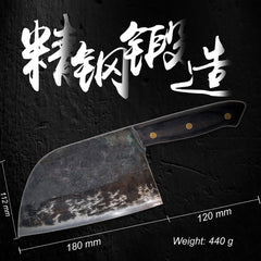 Full Tang Handmade Forged Chef Knife Hard Clad Steel Blade Butcher Slaughter