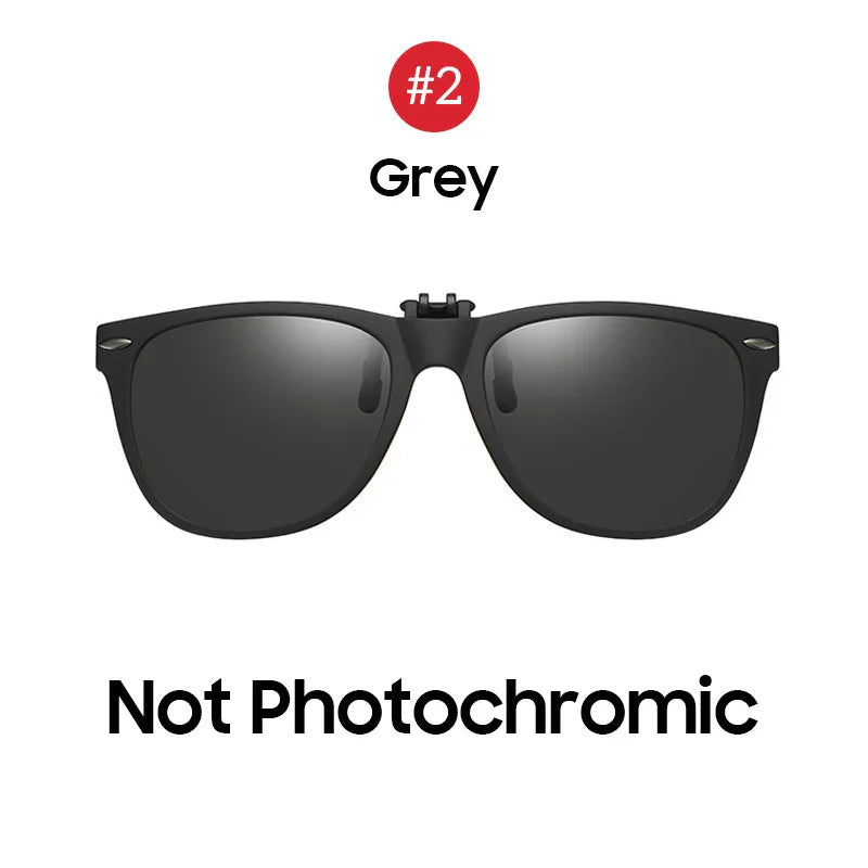 VIVIBEE Men Photochromic Polarized Lens Flip Up Clip on Sunglasses Women Driving Sun Glasses with Clips 2026 Trending Product