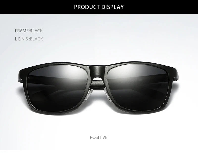 Luxury Aluminum Magnesium Men Polarized Sunglasses High Quality Square Men's Sun Glasses Cool Mirror Blue Driving Glasses