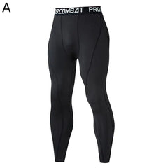 Men Compression Tight Leggings Running Sports Male Fitness Jogging Pants Quick Dry