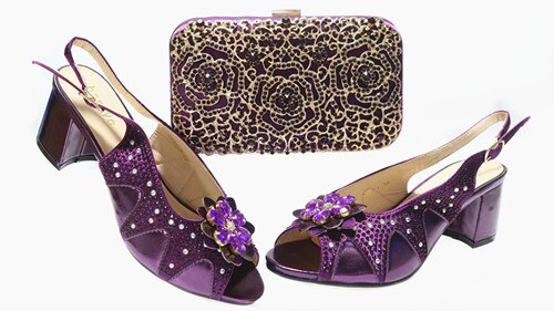 African fashion Italian Shoes And Bag Sets For Evening Party