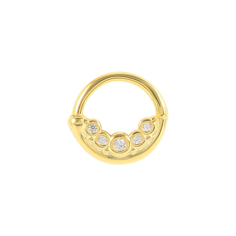 ROXI Multible Crystal Hoop Earrings for Women 2021 925 Sterling Silver Ear Nose Jewelry Earrings Heart Round joyas de plata 925