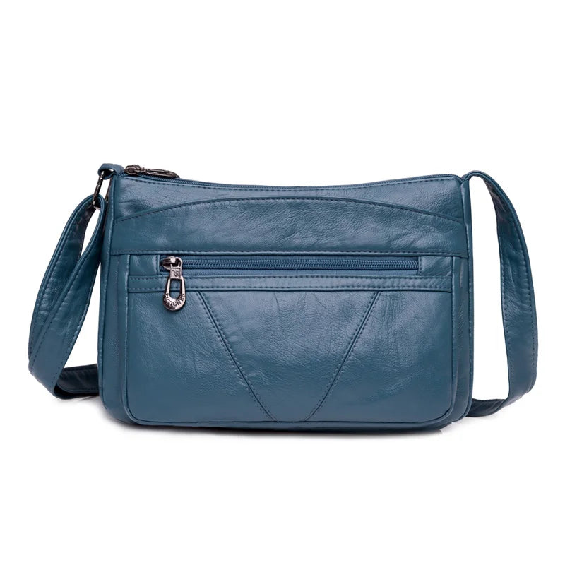 Fashion All-match Solid Color Messenger Bag High Capacity Womens Shoulder Bags