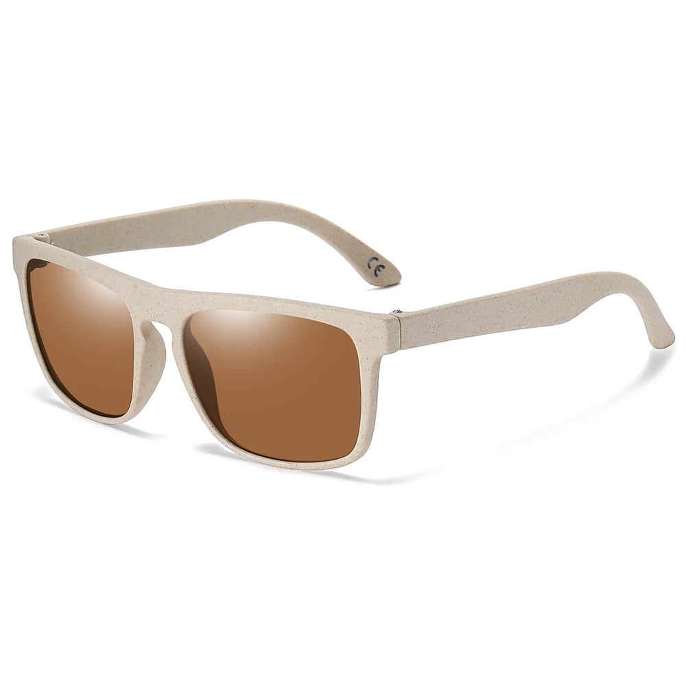square men's and women's sunglasses Glasses  Wheat straw sunglasses