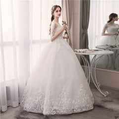 Wedding Dress Fashion Embroidery Lace Up Plus Size
