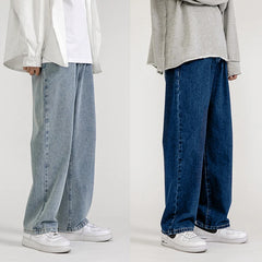 Men Wide Leg Jeans Streetwear Straight Baggy Denim Pants Male Brand Trousers