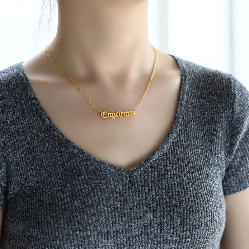 Constellations Necklace For Women Men Virgo Leo Libra Scorpio Sagittarius Capricorn