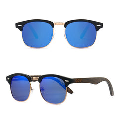 Sunglasses Men Women Polarized UV400 Protection Semi-Rimless Retro Eyewear