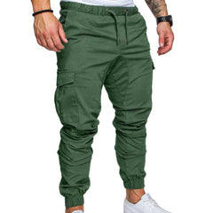 Men's Casual Jogging Pants Solid Color Pocket Pants Sports Pants