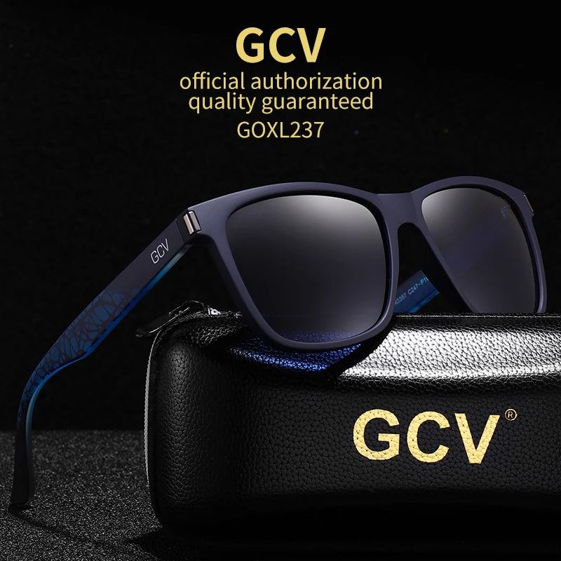 Square Frame Polarized Men Women Female Sunglasses Hawksbill Sports Tourism