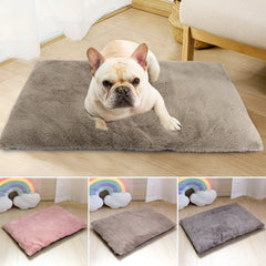 Thick Winter Dog Bed Mat Warm Pet Cat Sleeping Mats Cushion Soft Kennel Cushions