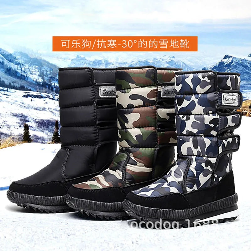 Women Snow Boots Platform Winter Boots Thick Plush Waterproof