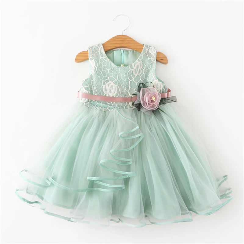 Baby Girls Dress Casual Costume Kids Dresses For Girls Flower Baby Dress