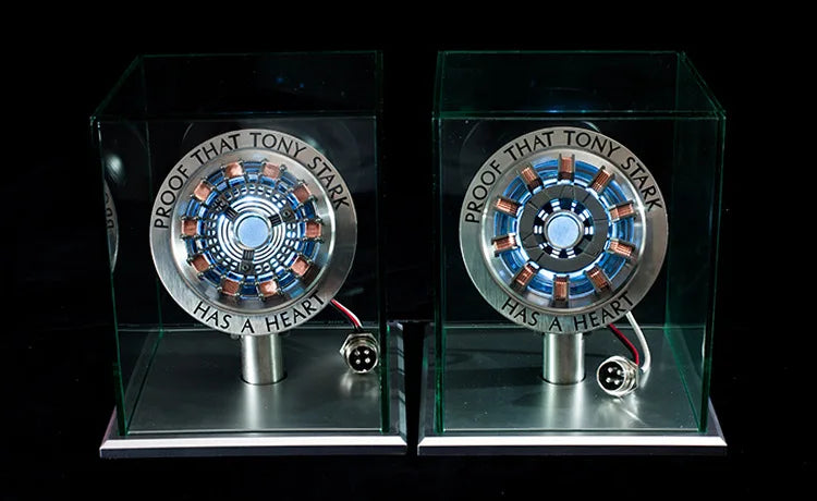 Avenger Iron Man Mk1 Arc Reactor Tony Stark Heart Of Mark Figure Led Light Model Superhero 1:1 Cosplay Toys Chest Lamp Kids Gift