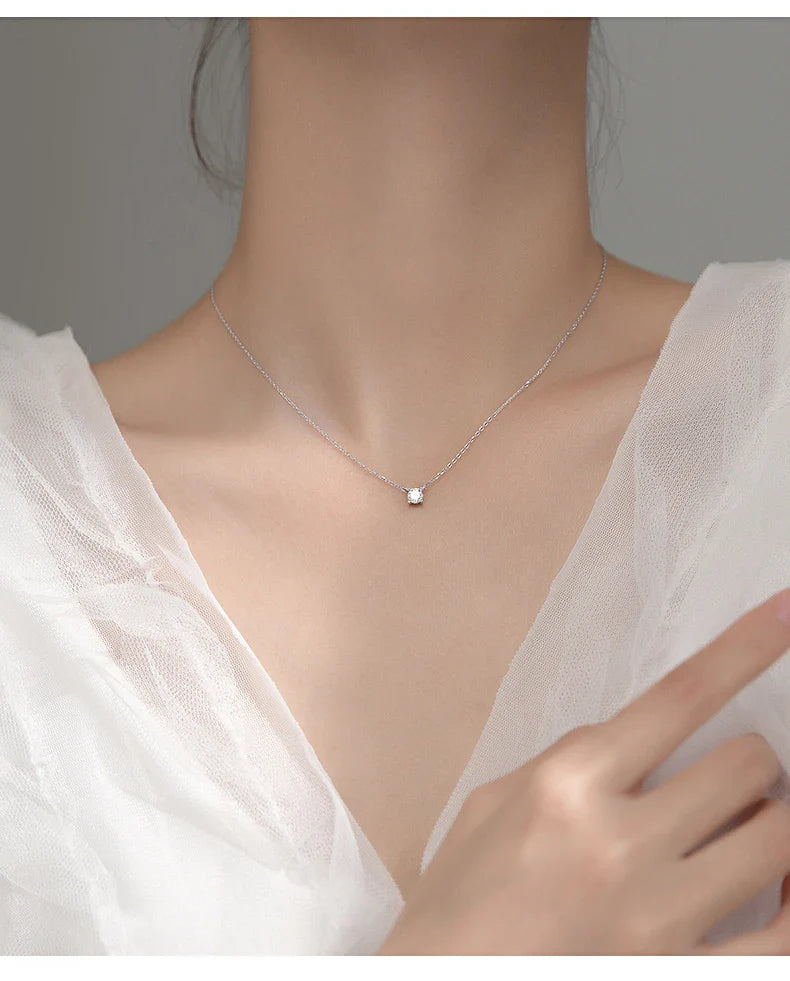 La Monada 38+4.8cm Silver Necklace For Women Fine Silver 925 Jewelry Fashion Neck Minimalist Pendants 925 Silver Chains Woman