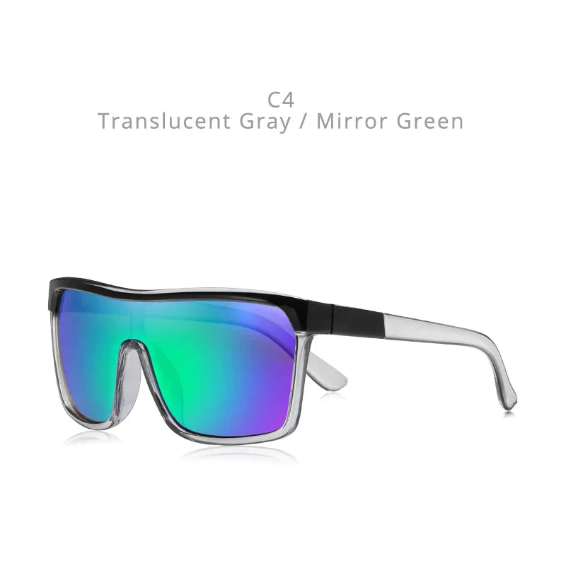 KDEAM Flynn Style Sunglasses Men Plus Shape Outdoor Anti-reflective Sun Glasses Women with Peanut Box