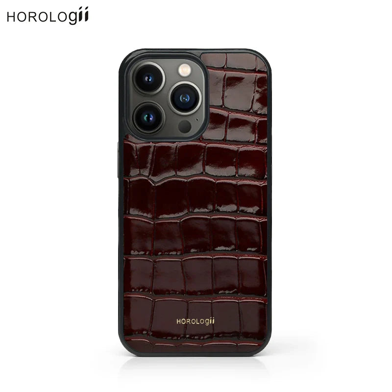 Custom Name Personalized Crocodile Pattern Italian Leather Phone Cover for Iphone 16 13 14 15 17 Pro Max Case Gift Friend
