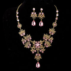 Multiple Colors Water Drop Wedding Bridal Formal Party Prom Jewelry Sets