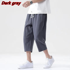 Casual Pants Men's Wild Cotton and Linen Loose Linen Pants Korean Style Trend